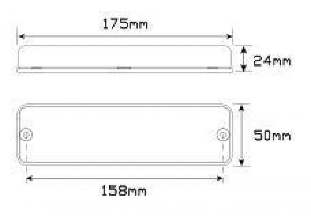 LED Front Indicator Amber 12v twin pack 175A/2 - Port Kennedy Auto Parts & Batteries 