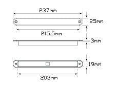 LED Indicator Strip Lamp 12v 235A12 - Port Kennedy Auto Parts & Batteries 