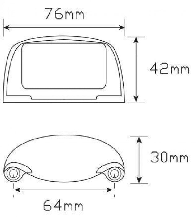 LED Licence Plate Lamp 35BLM - Port Kennedy Auto Parts & Batteries 