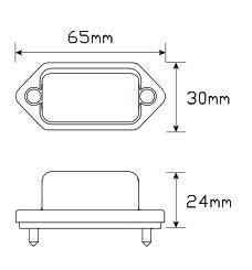 LED Licence Plate Lamp pk2 30BLM - Port Kennedy Auto Parts & Batteries 