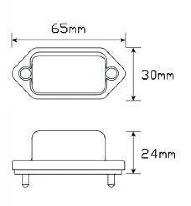 LED Licence Plate Lamp pk2 30BLM - Port Kennedy Auto Parts & Batteries 