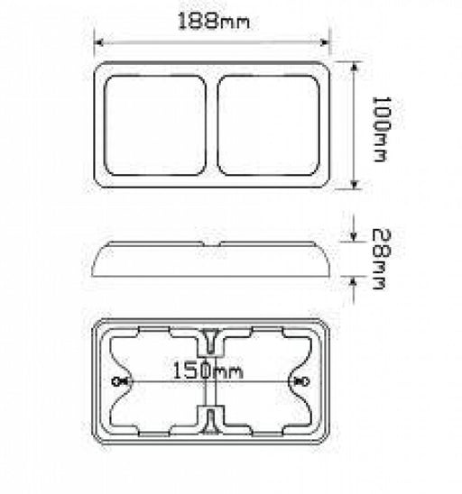 LED Stop and Tail Indicator 80BAR - Port Kennedy Auto Parts & Batteries 