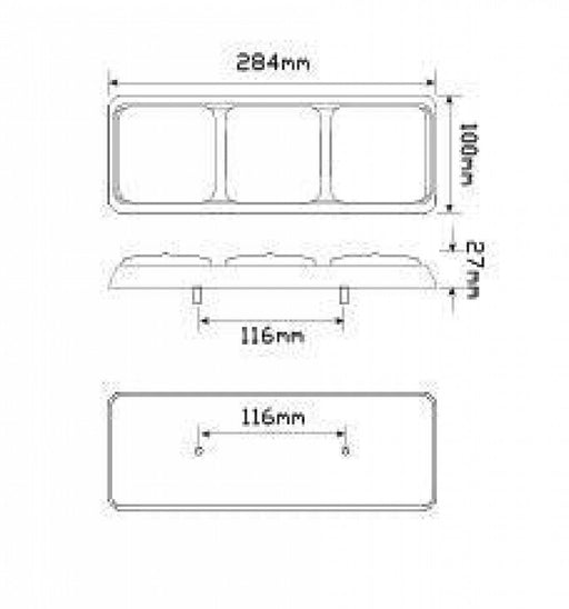 LED Stop/Tail/Indicator 12-24v 282ARRM - Port Kennedy Auto Parts & Batteries 