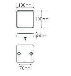 LED Stop/Tail/Indicator Lamp 12V 101BAR2 - Port Kennedy Auto Parts & Batteries 