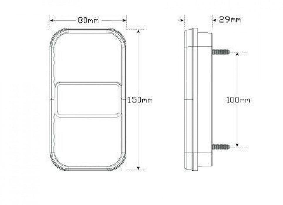 LED Stop/Tail/Indicator Lamp 12V 149BARLP2 - Port Kennedy Auto Parts & Batteries 