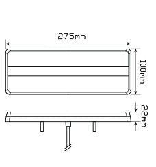 LED Stop/Tail/Indicator Lamp 12V 275ARW - Port Kennedy Auto Parts & Batteries 