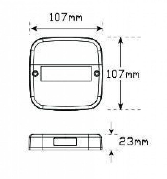 LED Stop/Tail/Indicator with Licence Plate Lamp 12v 99ARL2 - Port Kennedy Auto Parts & Batteries 