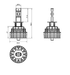 Led Upgrade Kit HB3 9 - 32V 6500K SINGLE BEAM 5000LUMENS - Port Kennedy Auto Parts & Batteries 