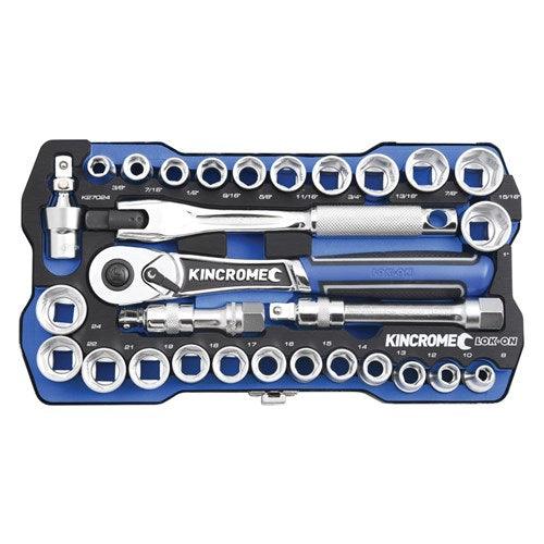 Lok-On On Socket Set 1/2 29 pce Met/Imp K27024 - Port Kennedy Auto Parts & Batteries 