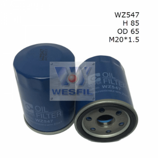 Oil Filter WZ547 (Z547) - Port Kennedy Auto Parts & Batteries 