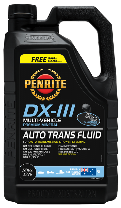 Oil Penrite ATF DX-111 5Ltr ATFDX3005 - Port Kennedy Auto Parts & Batteries 