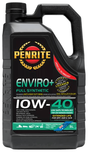 Oil Penrite Enviro Plus 10W-40 5L EPLUS10W40005 - Port Kennedy Auto Parts & Batteries