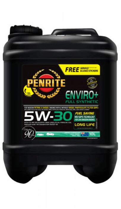 Oil Penrite Enviro Plus 5W30 10L EPLUS5W30010 - Port Kennedy Auto Parts & Batteries