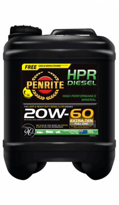 Oil Penrite HPR Diesel 20W60 10L HPRD010 - Port Kennedy Auto Parts & Batteries 