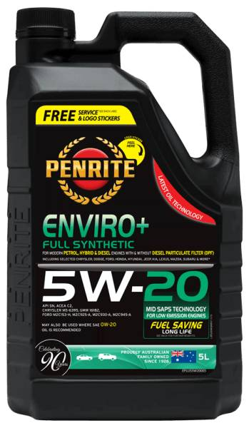 Penrite ENVIRO plus 5W20 - 5L EPLUS5W20005 - Port Kennedy Auto Parts & Batteries