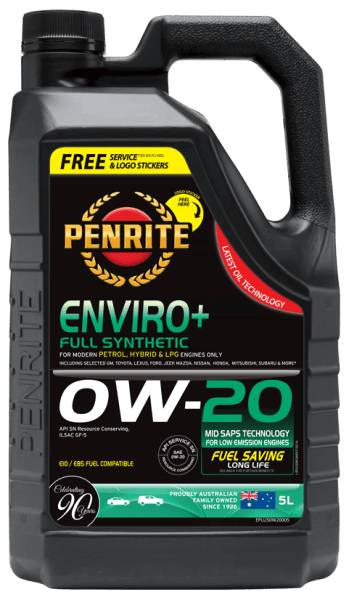 Oil Penrite Enviro Plus0W20 5L EPLUS0W20005 - Port Kennedy Auto Parts & Batteries 