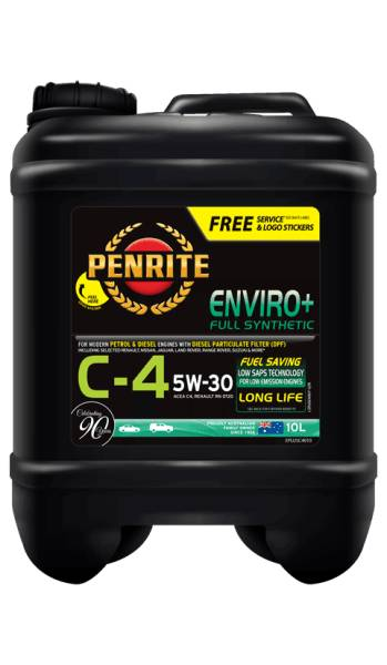 Oil Penrite Enviro Plus C-4 5W30 10L EPLUSC4010 - Port Kennedy Auto Parts & Batteries