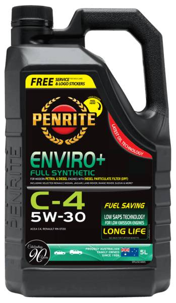 Oil Penrite Enviro Plus C-4 5W30 5L EPLUSC4005 - Port Kennedy Auto Parts & Batteries