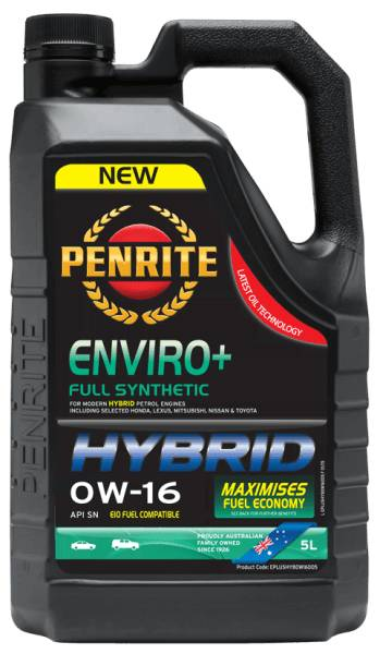 Penrite Enviroplus Hybird 0W16 Full Syn EPLUSHYB0W16005 - Port Kennedy Auto Parts & Batteries 