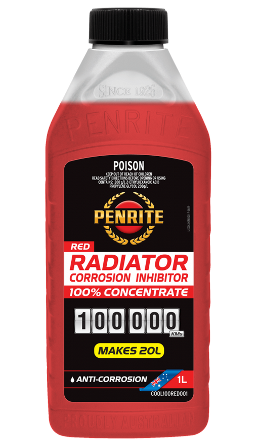 Penrite Radiator Corrosion Inhibitor Red 1lt COOL100RED001 - Port Kennedy Auto Parts & Batteries 