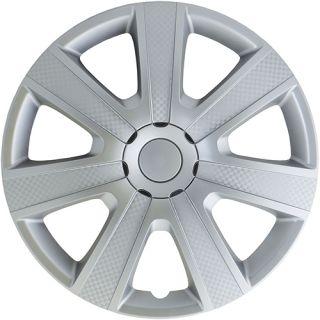 Wheel Cover Silver with Silver Carbon Look 15 - Port Kennedy Auto Parts & Batteries 