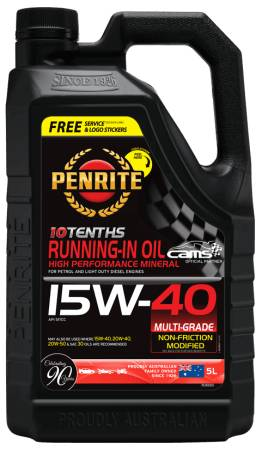 Oil Penrite Running in Oil 5L WF RUN005 - Port Kennedy Auto Parts & Batteries 