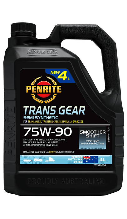 Trans Gear 75W-90 4L Penrite TG7590004 - Port Kennedy Auto Parts & Batteries 