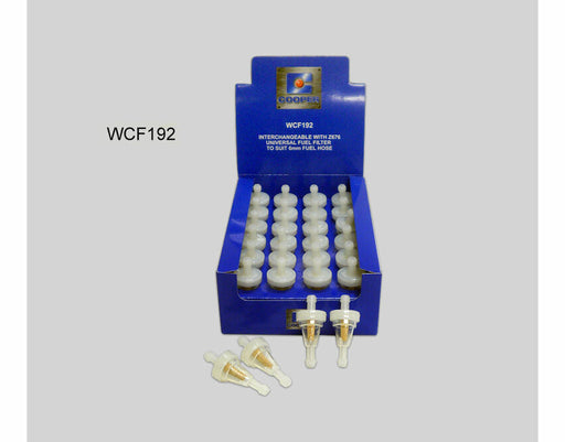 Fuel Filter Mini Plastic 6mm WZ676 - Port Kennedy Auto Parts & Batteries